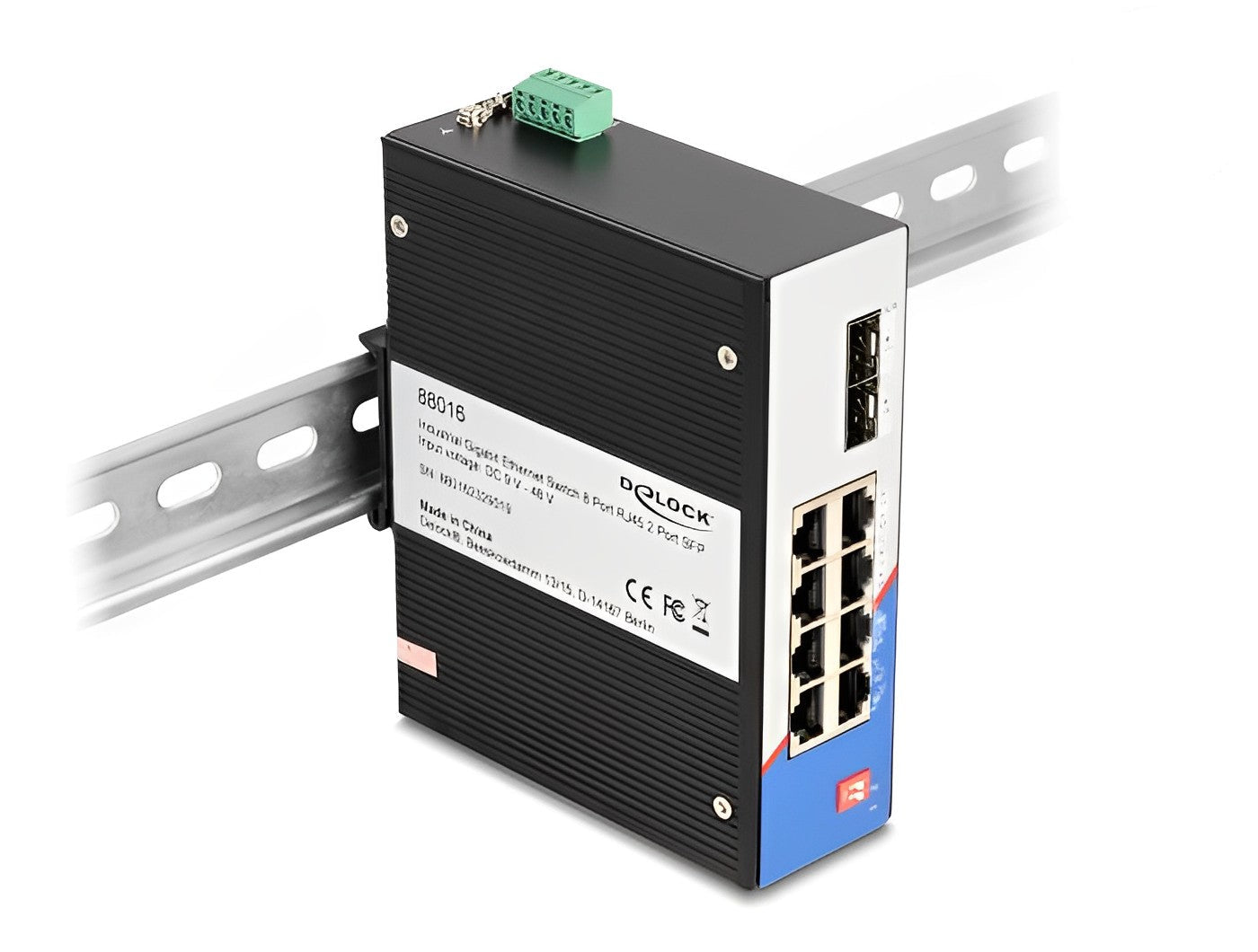 מתג Gigabit Ethernet תעשייתי מבית Delock גרמניה מאפשר חיבור של רכיבי רשת שונים