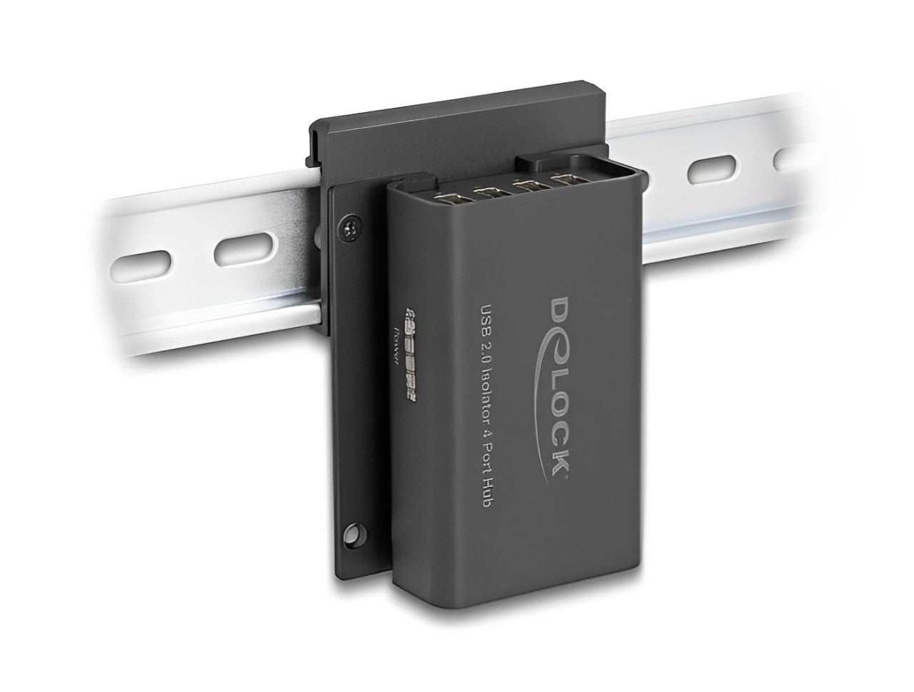 Delock 4 Port USB 2.0 Isolator Hub with 5 kV Isolation for data lines - delock.israel