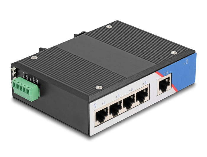 מתג Gigabit Ethernet תעשייתי מבית Delock גרמניה מאפשר חיבור של רכיבי רשת שונים