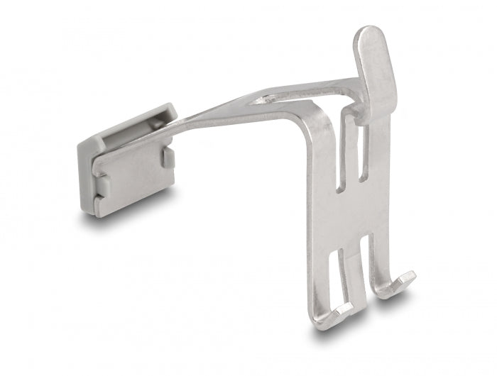 מתאם להרכבת קיסטון RJ45 על מסילת DIN כולל תווית לסימון - delock.israel