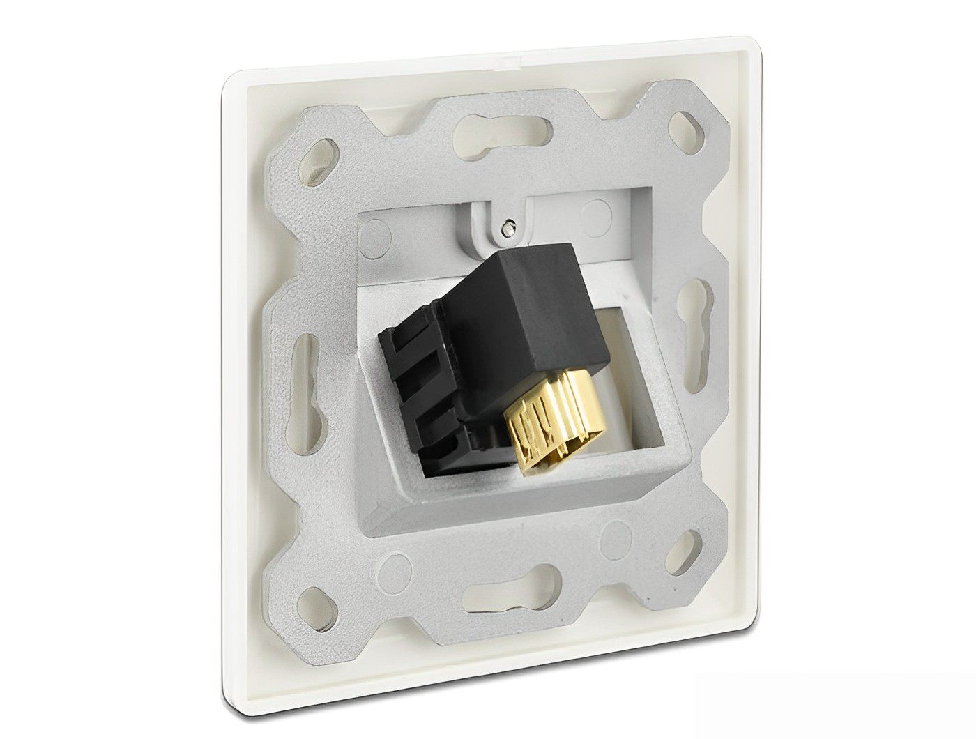 מתאם קיסטון HDMI נ/נ מכופף 90° - delock.israel