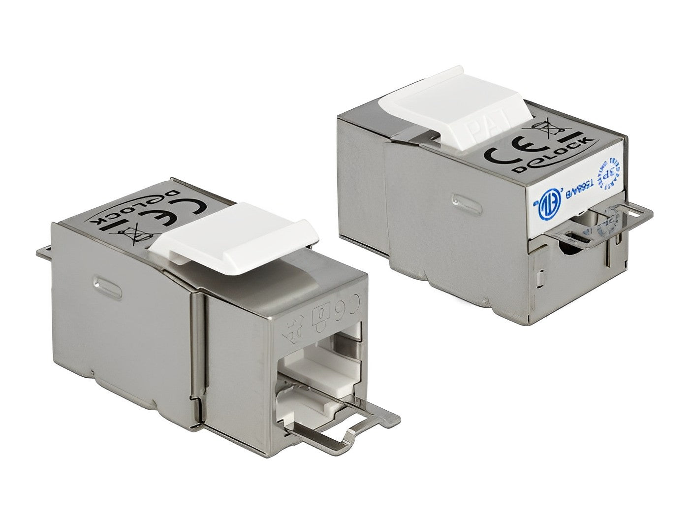 שקע קיסטון מאובטח RJ45 Cat.6 STP - delock.israel