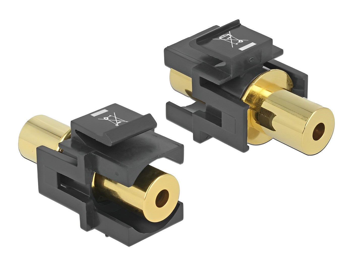 מתאם קיסטון pl 3.5 סטריאו 4 מגעים נ/נ - delock.israel