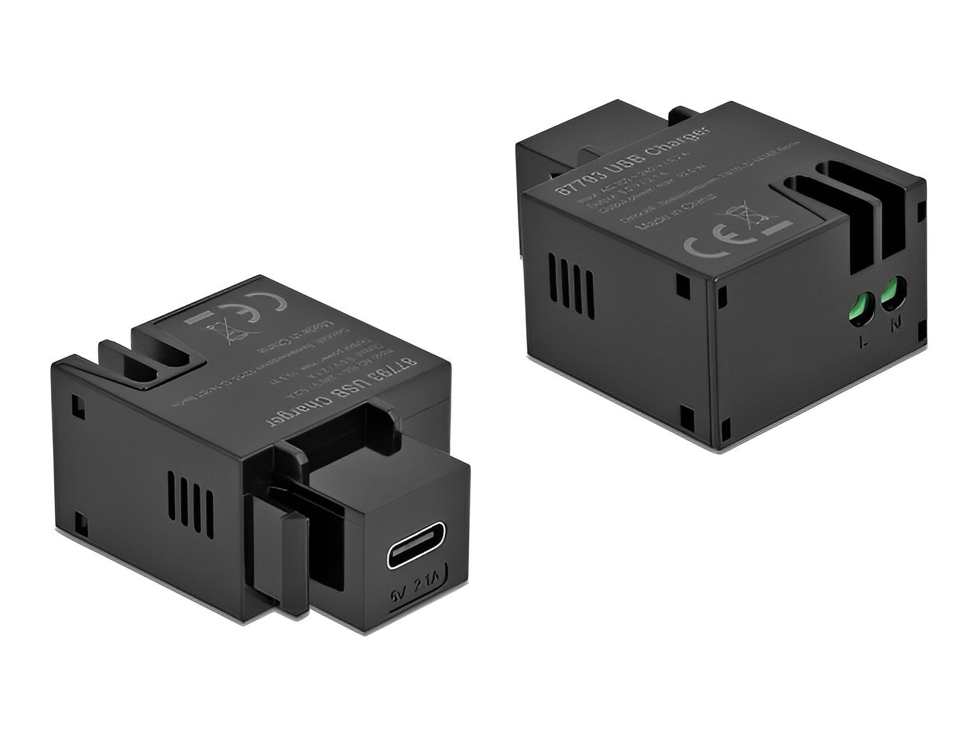 מתאם קיסטון USB-C Charging תומך 5 וולט 2.1 אמפר - delock.israel