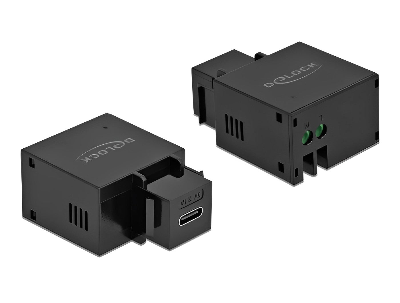 מתאם קיסטון USB-C Charging תומך 5 וולט 2.1 אמפר - delock.israel