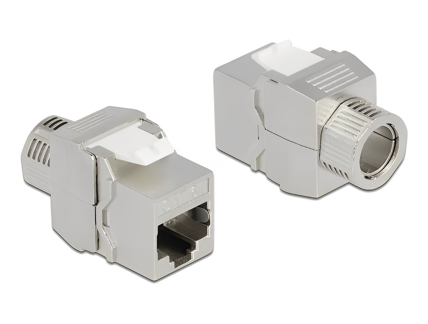 שקע קיסטון מסוכך RJ45 Cat.6A - delock.israel