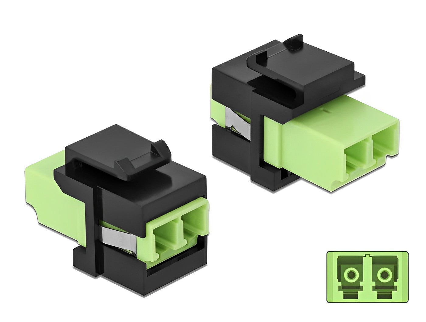 מתאם קיסטון אופטי מולטימוד LC Duplex נ/נ - delock.israel