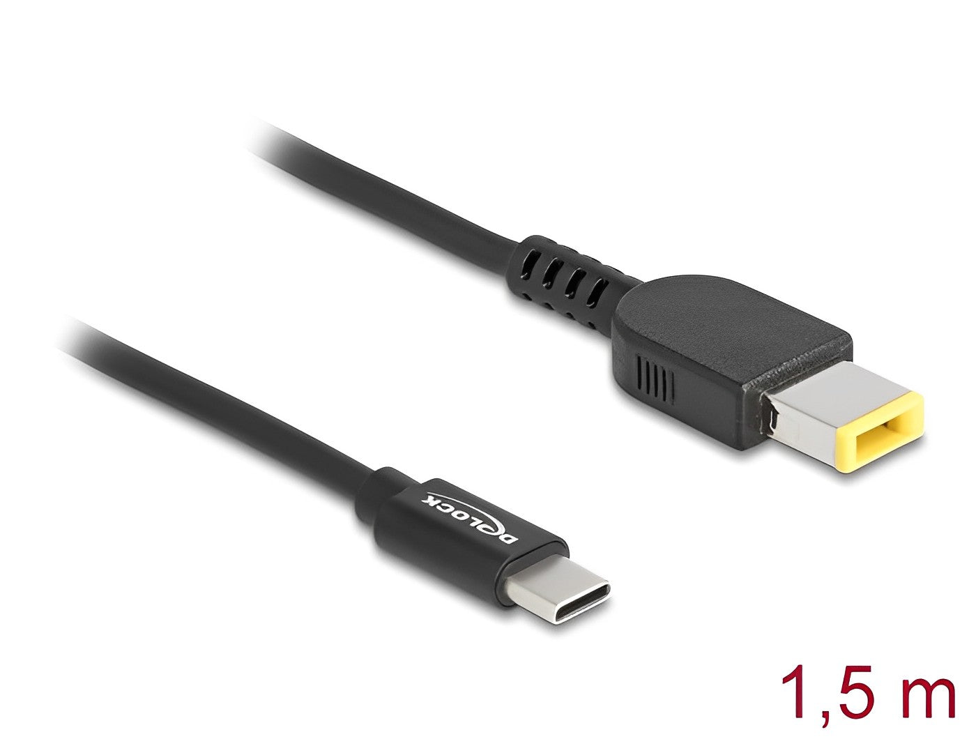 כבל טעינה תקע USB-C לתקע DC 11.0x4.5 עבור מחשב נייד Lenovo אורך 1.5 מטר - delock.israel