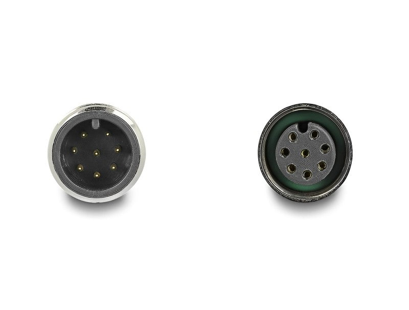 כבל רשת מאריך תעשייתי M12 8 pin A-coded PUR (TPU) ז/נ - delock.israel