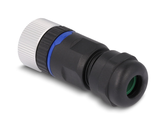 שקע M12 A-coded 8 pin IP67 בחיבור הברגה - delock.israel