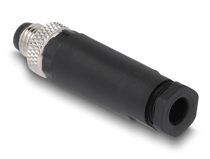 תקע M8 A-coded 3 pin IP67 בחיבור הברגה - delock.israel
