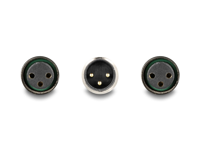מפצל M8 T-Splitter IP67 תקע A-coded 3pin ל- 2 שקעים 3pin - delock.israel