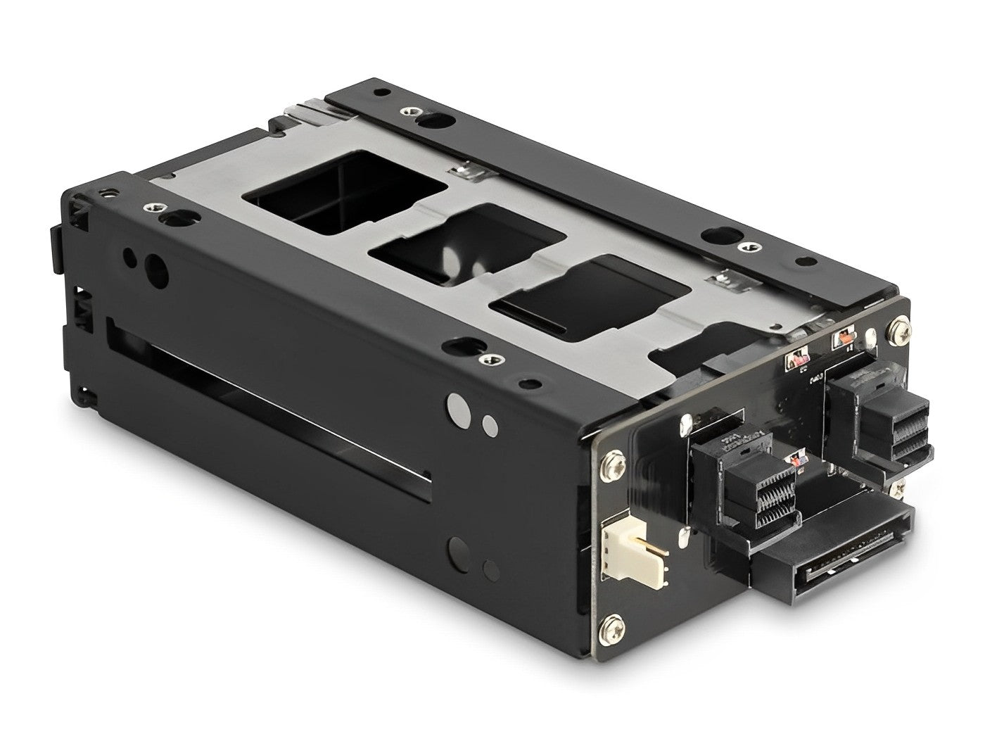 מגירה נשלפת Slim Bay 5.25″ עבור 2 כונני 2.5″ U.2 NVMe SSD - delock.israel