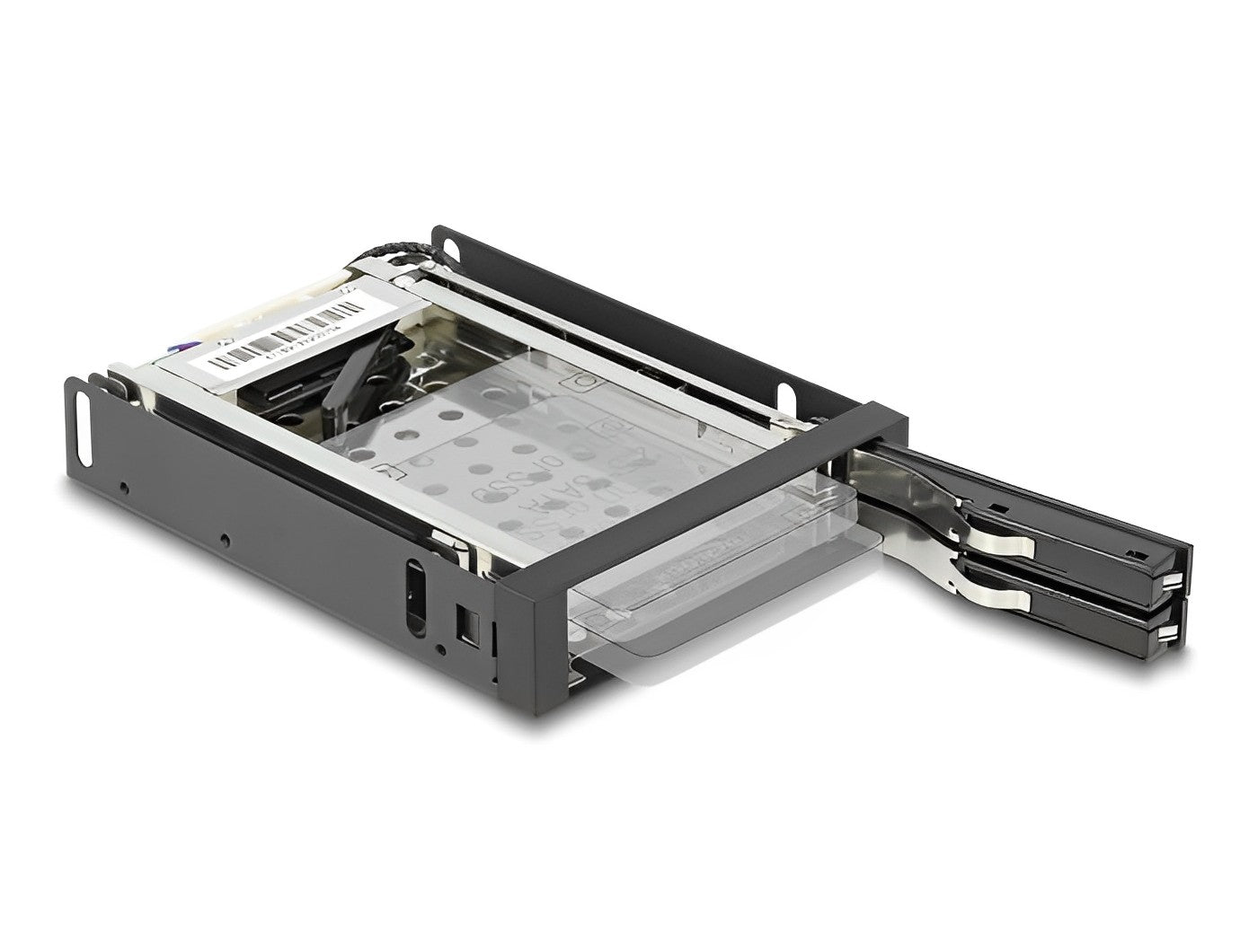 מגירה נשלפת 3.5″ עבור 2 כוננים דיסקים 2.5″SATA HDD/SSD דגם 47189 - delock.israel