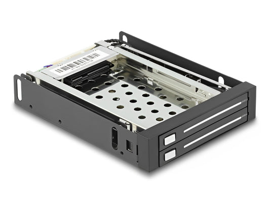 מגירה נשלפת 3.5″ עבור 2 כוננים דיסקים 2.5″SATA HDD/SSD דגם 47189 - delock.israel