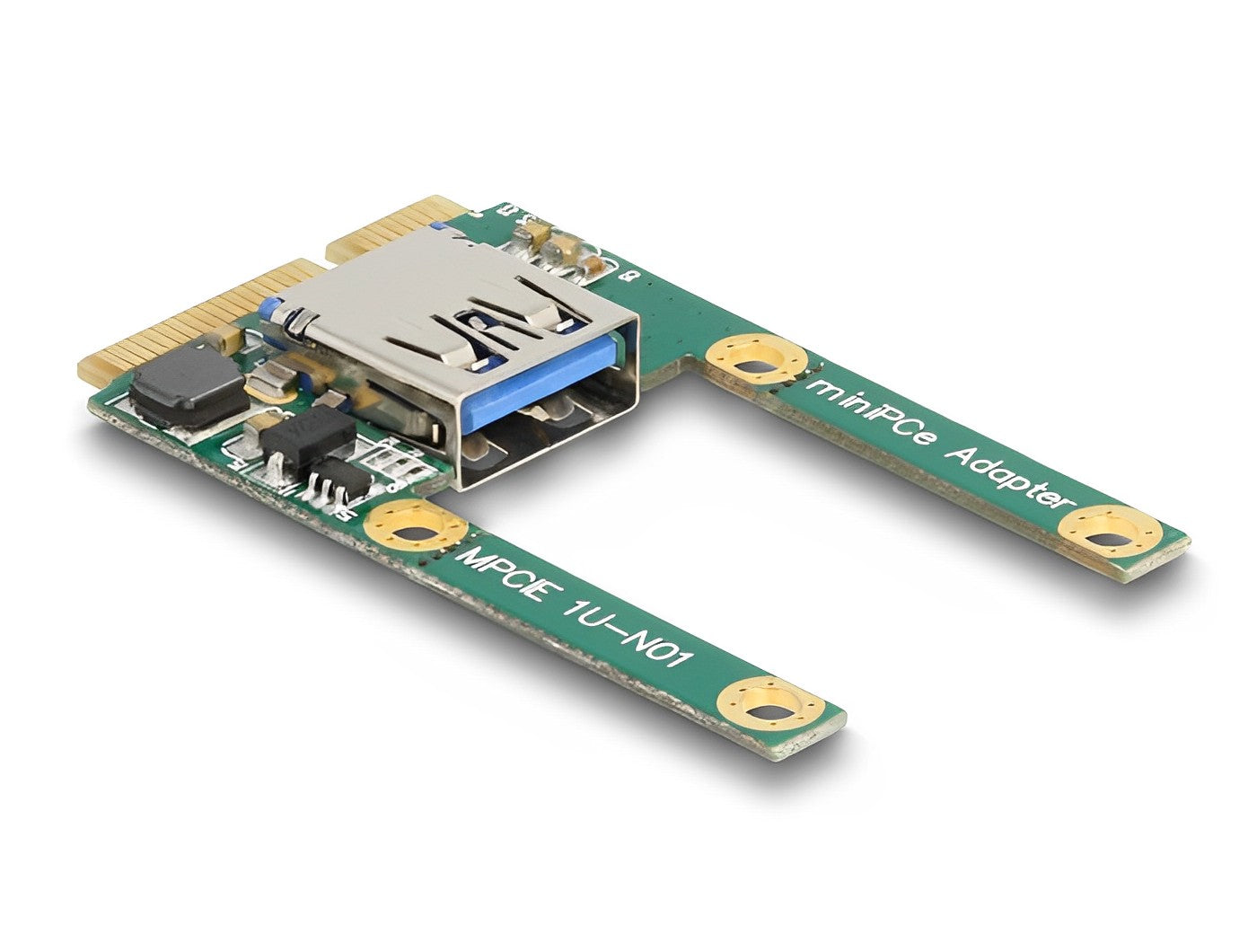 כרטיס Mini PCIe I/O 1 full size / half size USB 2.0 עם יציאת USB-A - delock.israel