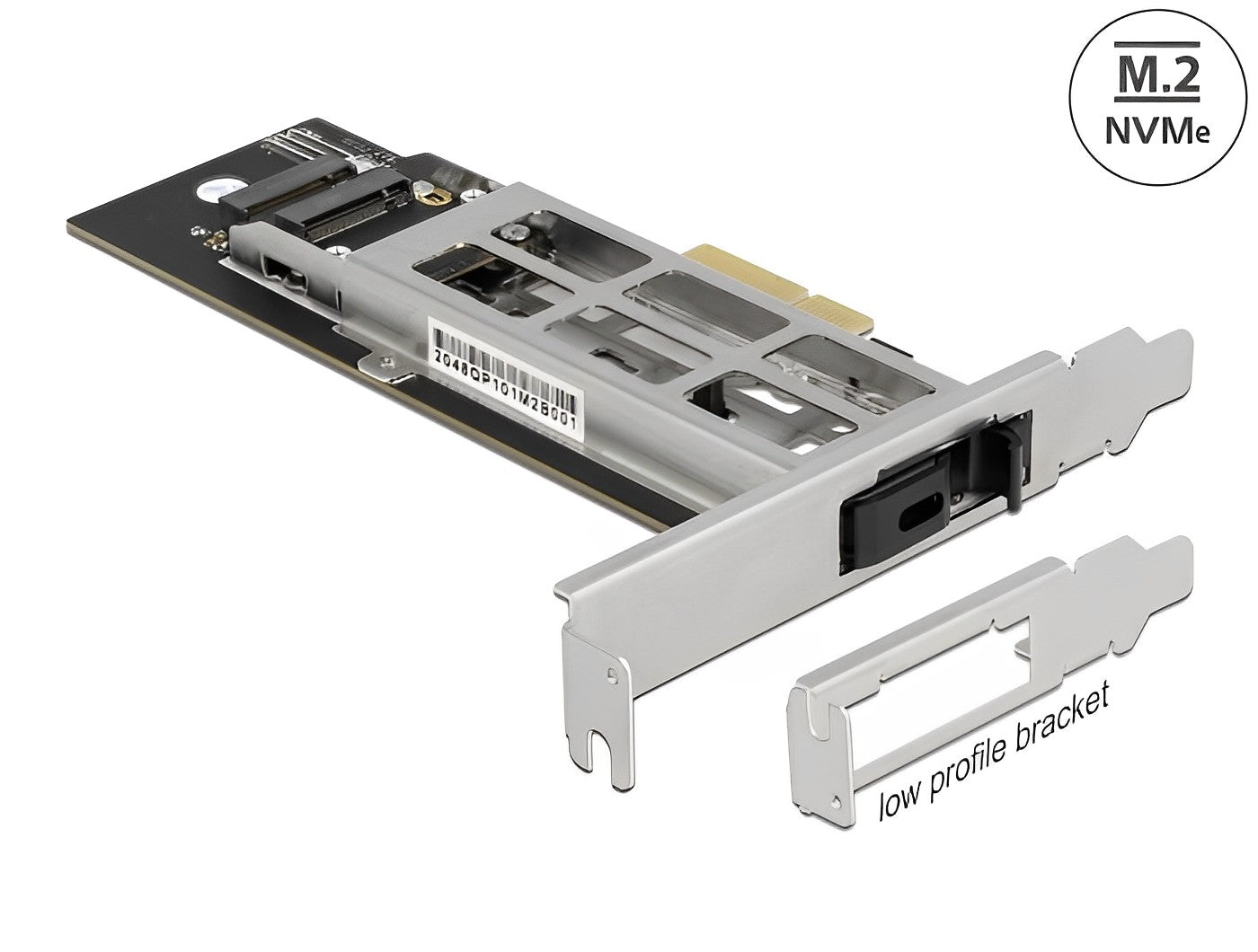 מגירה נשלפת PCI-E x4 עבור כונן דיסק M.2 NMVe SSD - delock.israel