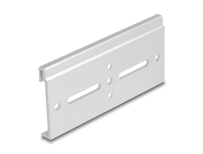 Delock Aluminium Mounting Clip for DIN Rail 100.0 x 47.8 mm silver - delock.israel