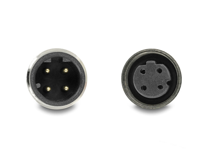 Delock M12 Cable D-coded 4 pin male to female PVC - delock.israel
