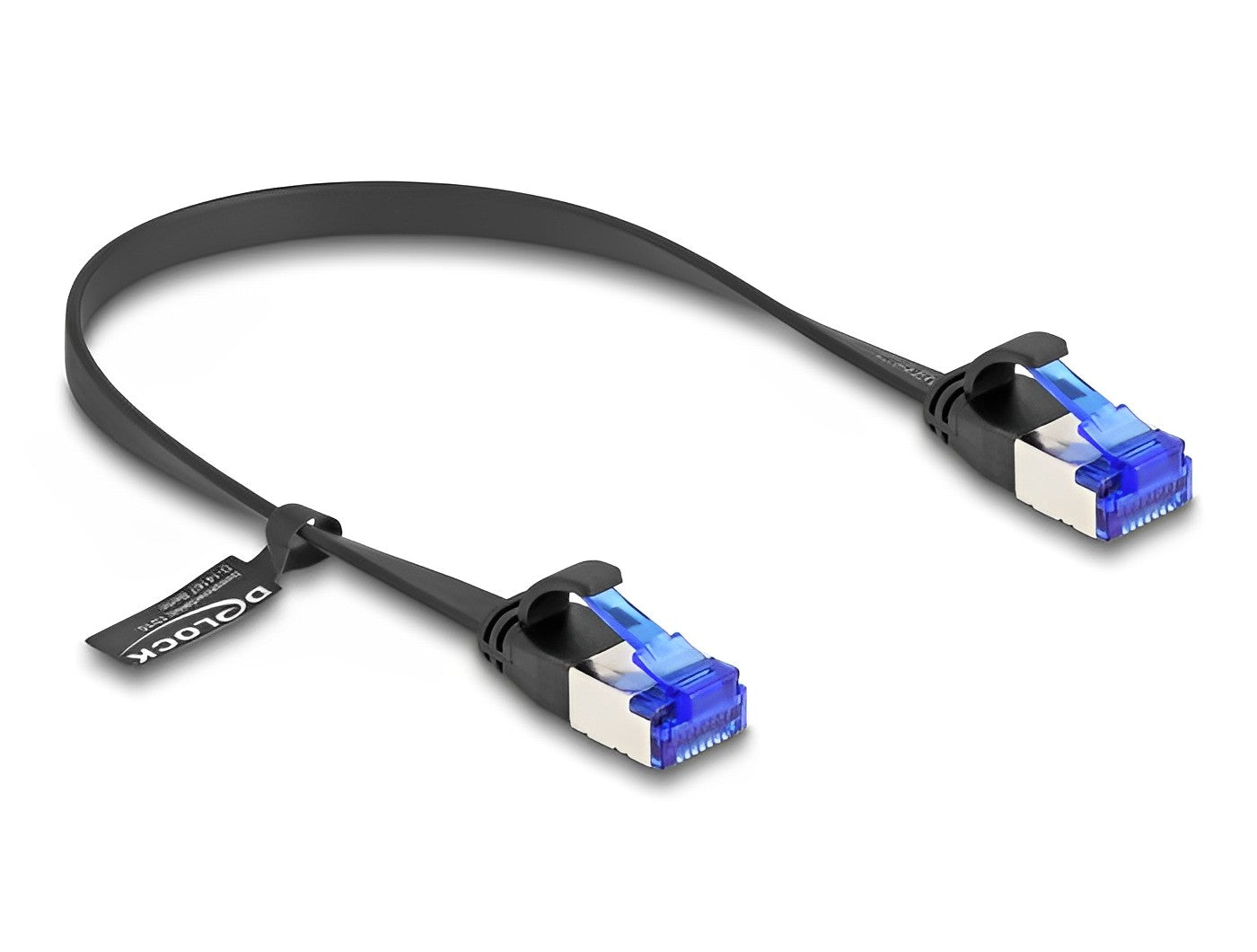 כבל רשת מסוכך שטוח RJ45 Cat.6A U/FTP ז/ז - delock.israel