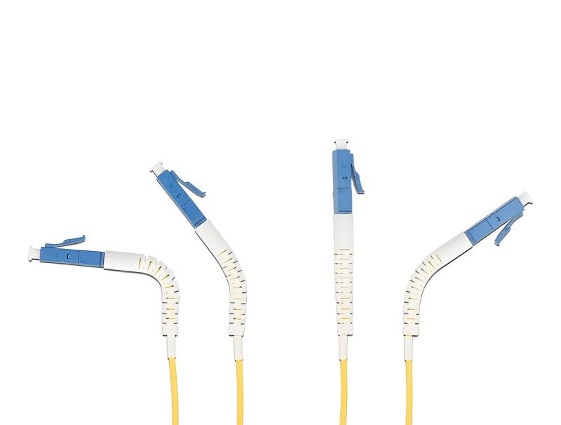 מגשר אופטי סינגל מוד LC Duplex OS2 ז/ז עם מחברים זוויתיים - delock.israel