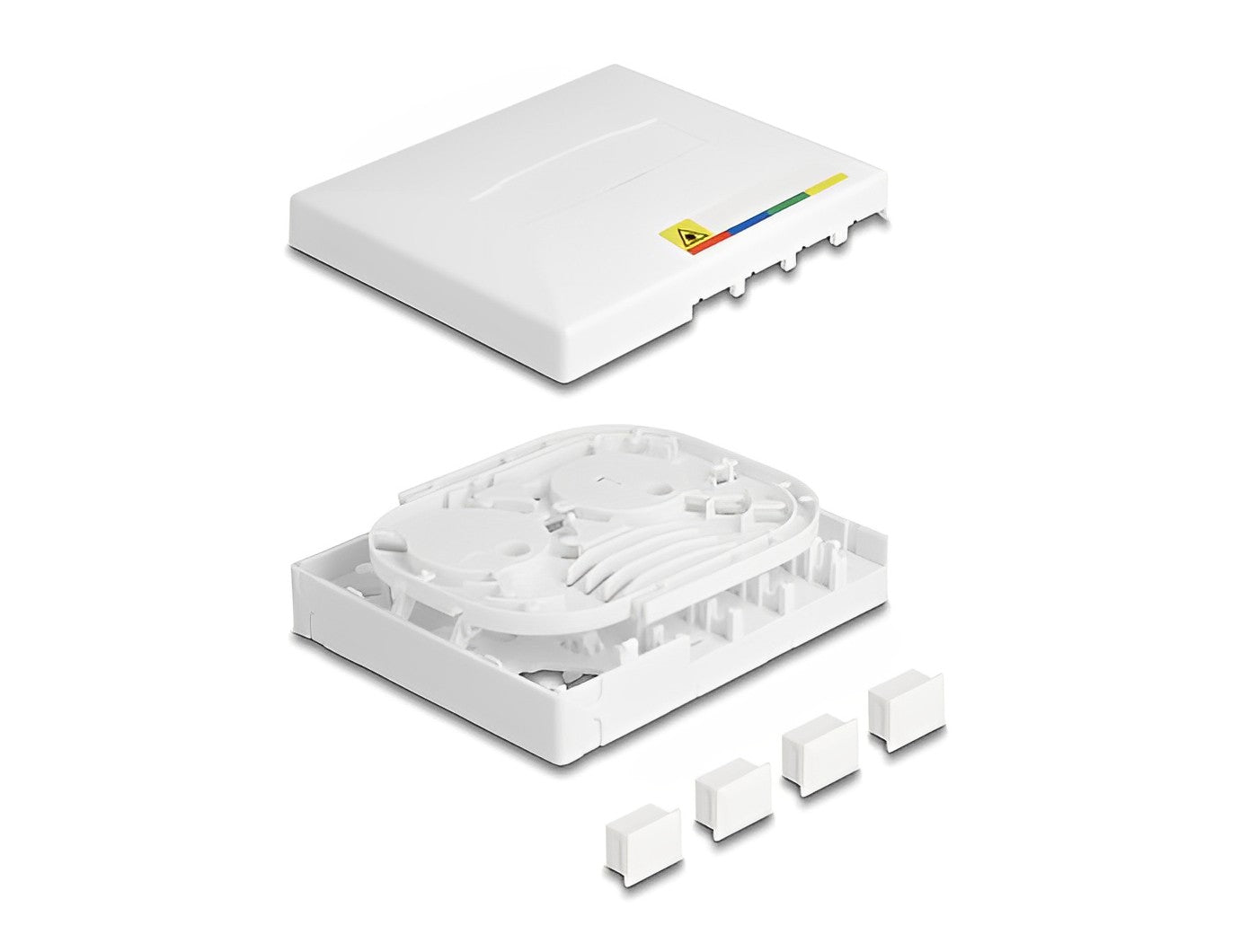 קופסא FTTH לחיבור 4 סיבים אופטיים - delock.israel