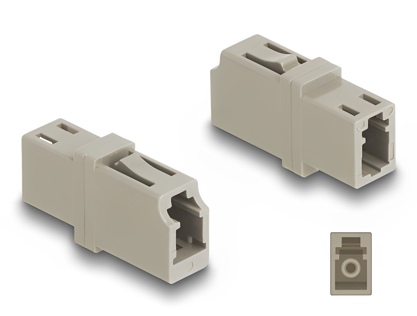 מופה לסיבים אופטיים LC Simplex multi-mode OM1 / OM2 נ/נ - delock.israel
