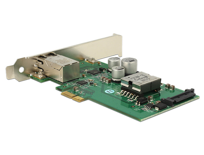 כרטיס רשת קווי PCIe x1 Gigabit Low profile עם יציאת +RJ45 PoE - delock.israel