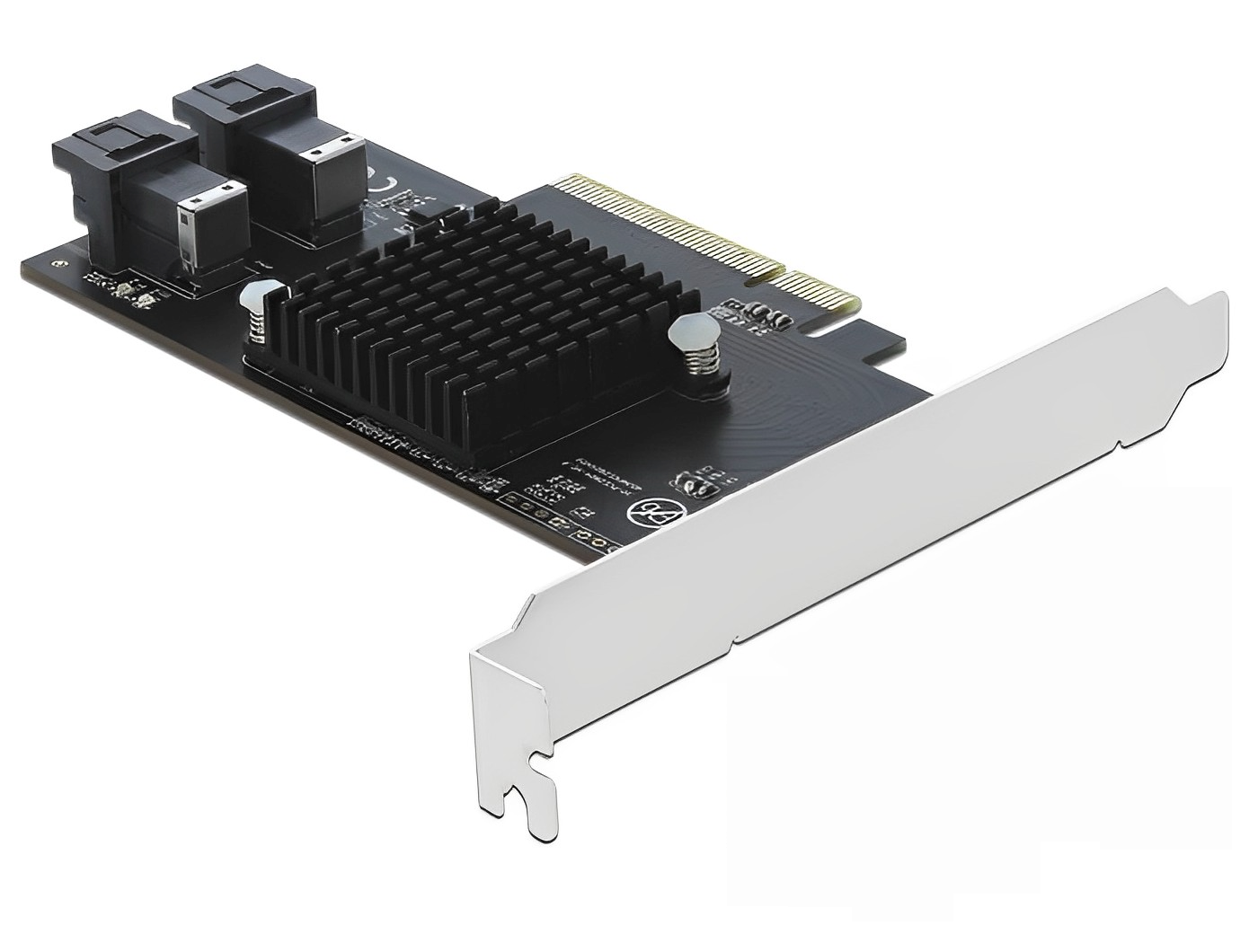 כרטיס PCIe x8 Low profile עם 2 יציאות SFF-8643 NVMe - delock.israel