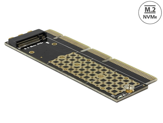כרטיס שרתים ללא לוחית PCI-E x16 (x4 / x8) עבור כונן M.2 NVMe - delock.israel
