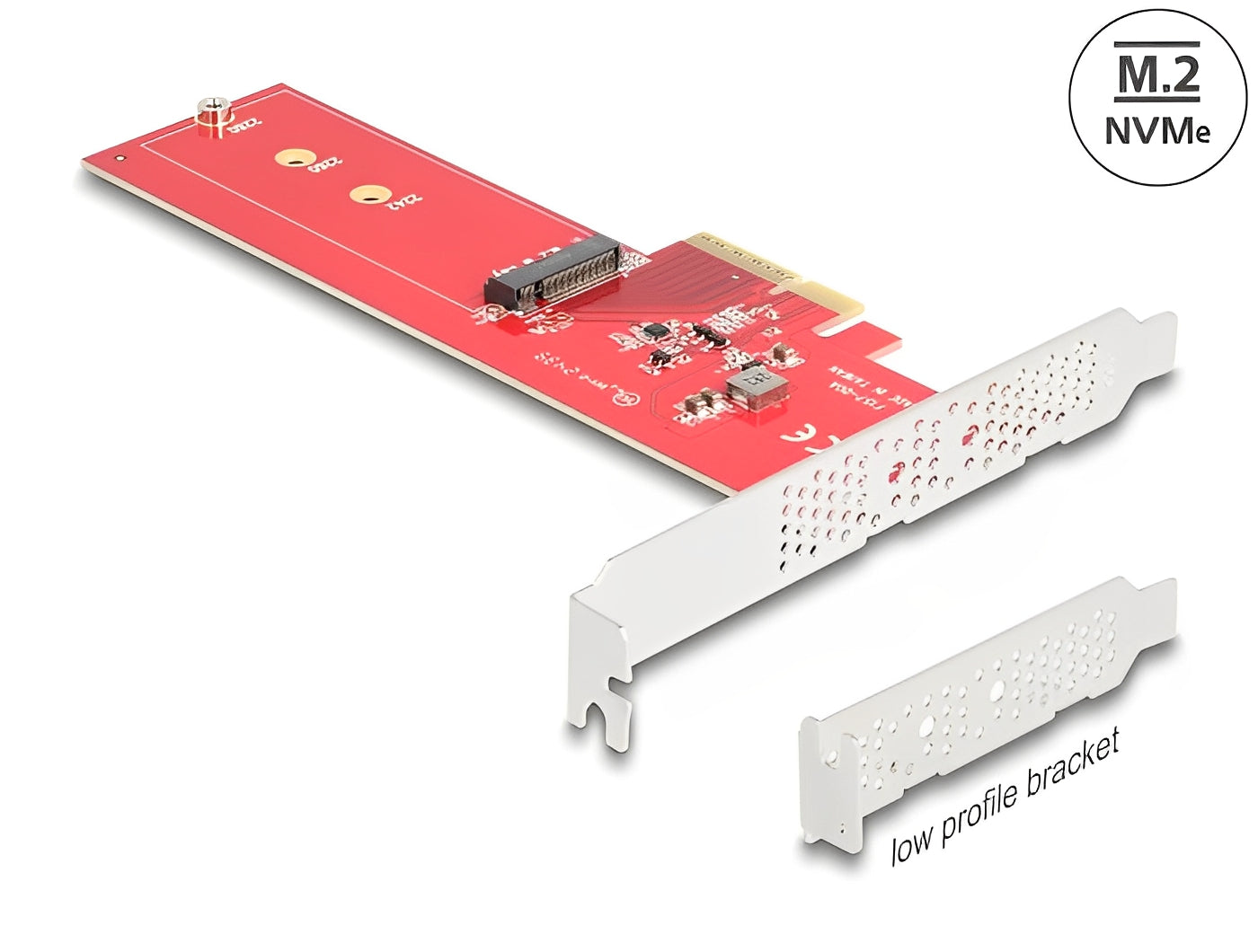 כרטיס PCI Express x4 מבית Delock גרמניה מאפשר להוסיף למחשב שולחני חיבור פנימי אחד לכונן M.2 בפורמט 2280, 2260 או 2242
