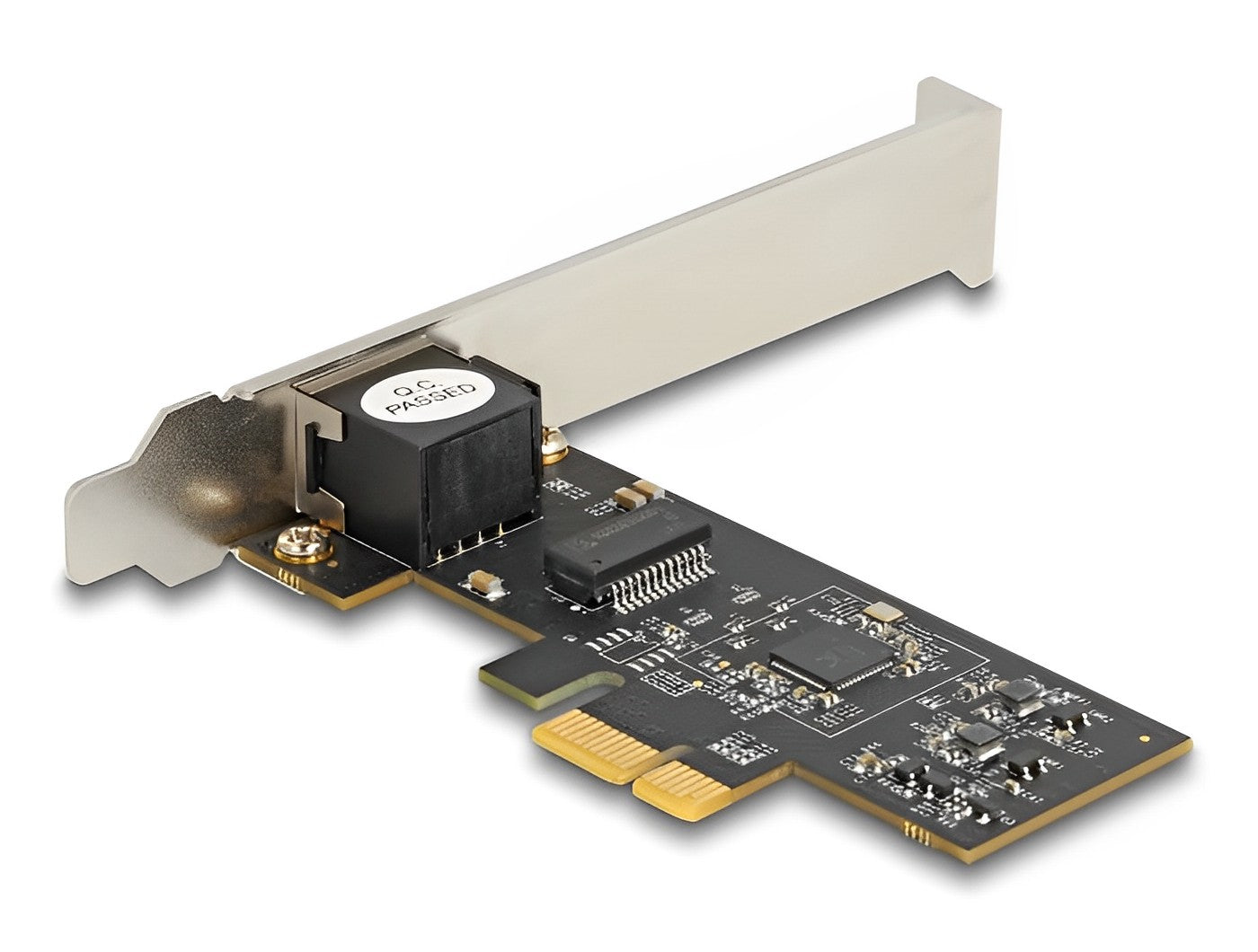 כרטיס רשת קווי PCIe x1 5Gigabit LAN Low profile עם יציאת RJ45 צ'יפ Realtek - delock.israel