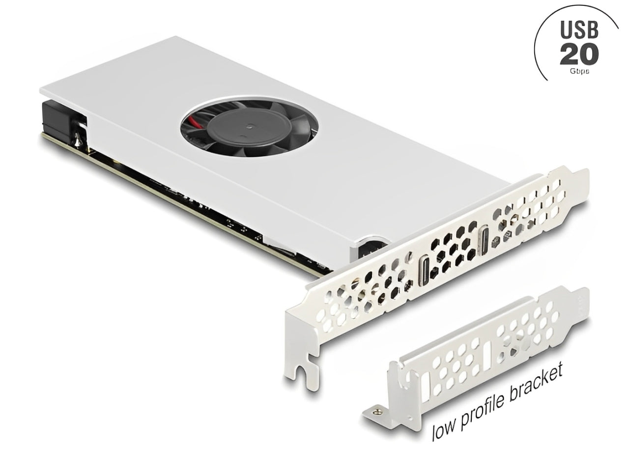 כרטיס PCI Express x16 מציה 2 יציאות USB Type-C במהירות 20Gbps עם תמיכה בטכנולוגיית Dual Channel להבטחת ביצועים מיטביים