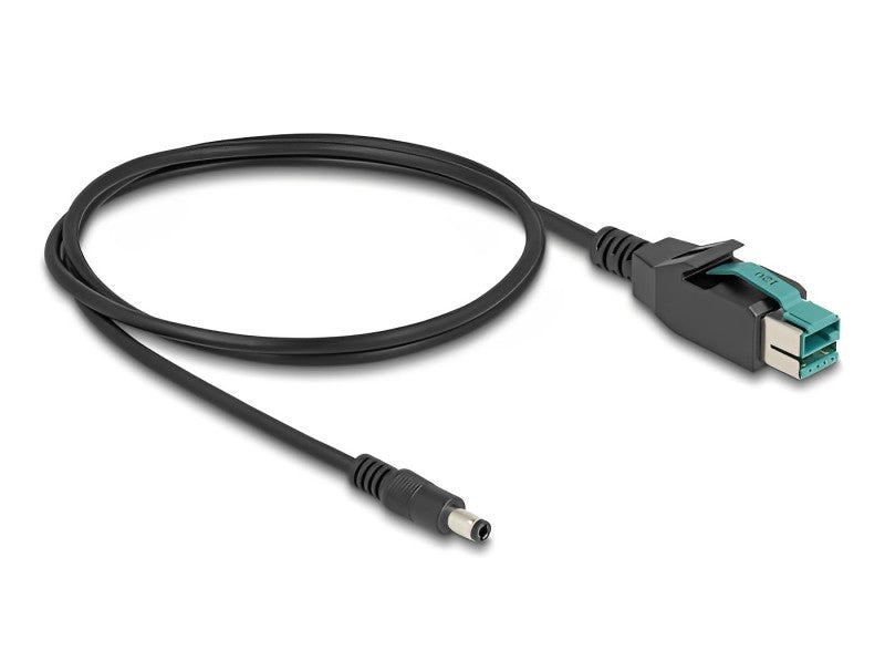 כבל USB עבור מדפסות קופה ומסופים תקע PoweredUSB 12V לתקע DC 5.5x2.5 - delock.israel