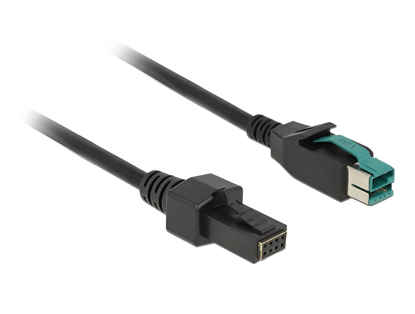 כבל USB עבור מדפסות קופה ומסופים תקע PoweredUSB 12V לתקע 2x4 פין - delock.israel