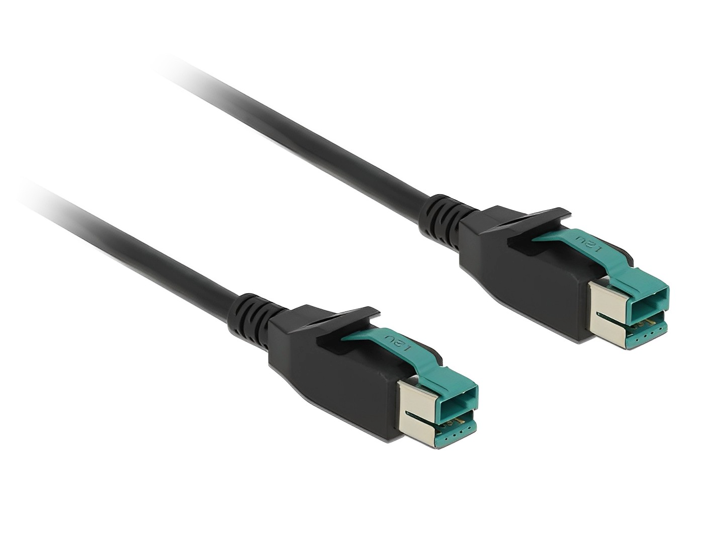 כבל PoweredUSB 12V ז/ז עבור מדפסות קופה ומסופים - delock.israel