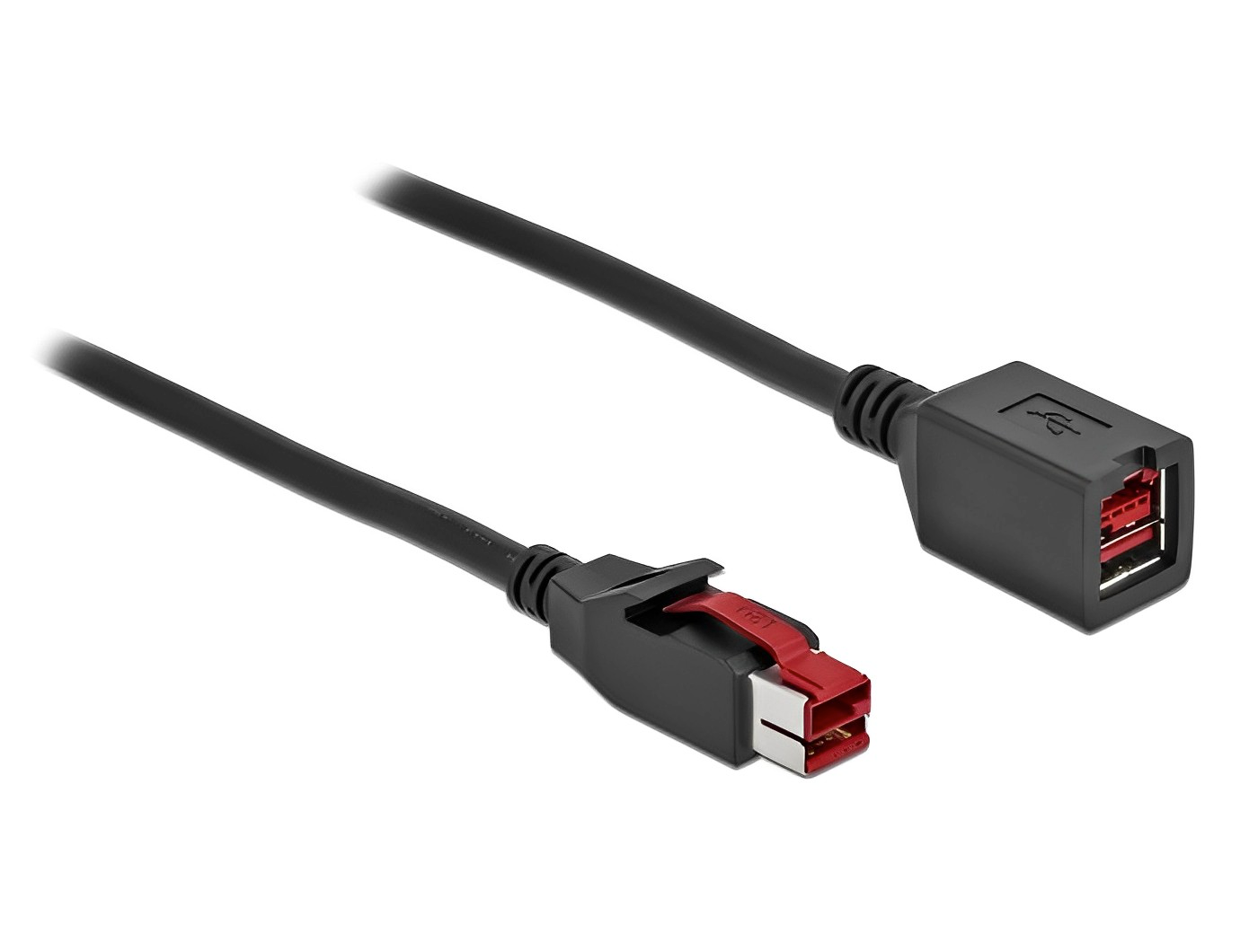 כבל מאריך PoweredUSB 24V ז/נ עבור מדפסות קופה ומסופים - delock.israel