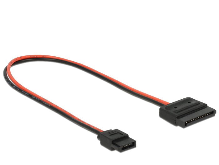 כבל חשמל שקע SATA 15 pin לשקע Slim SATA 6 pin - delock.israel