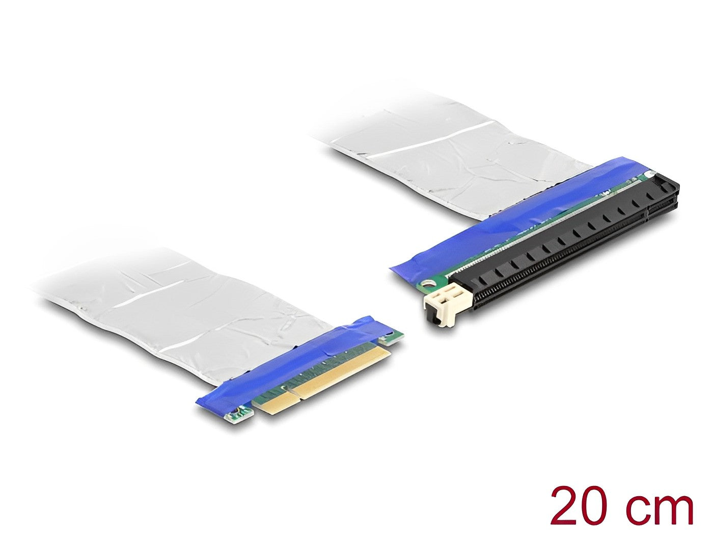 כרטיס הרחבה רייזר מסלוט PCIe x8 לסלוט PCIe x16 על כבל אורך 20 ס"מ - delock.israel