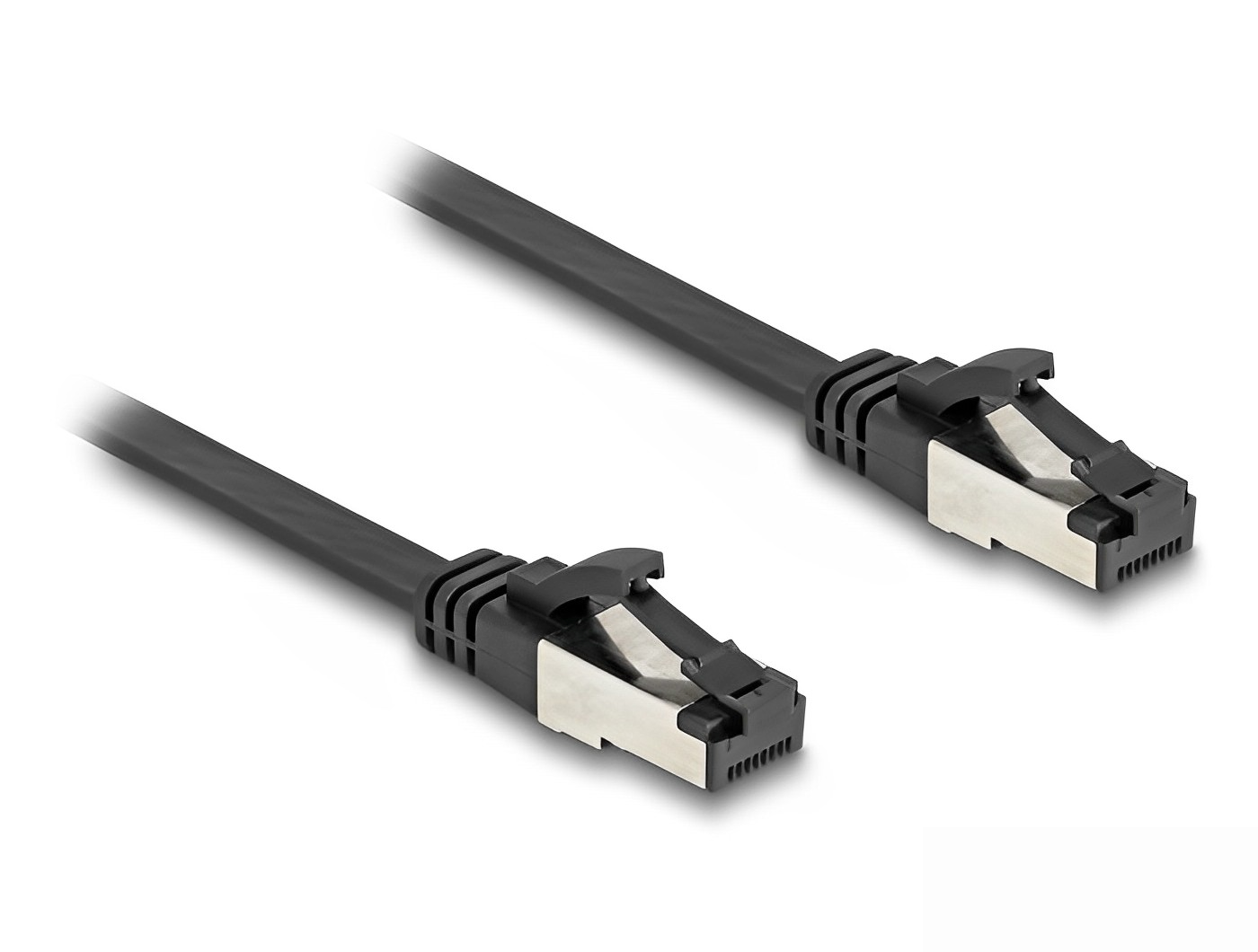 כבל רשת מסוכך שטוח RJ45 Cat.8.1 U/FTP ז/ז - delock.israel