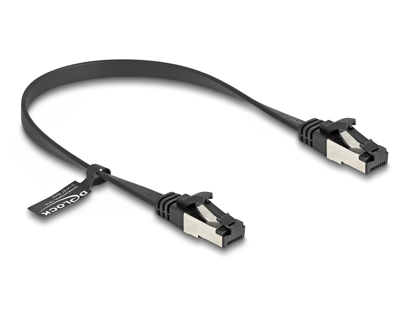 כבל רשת מסוכך שטוח RJ45 Cat.8.1 U/FTP ז/ז - delock.israel