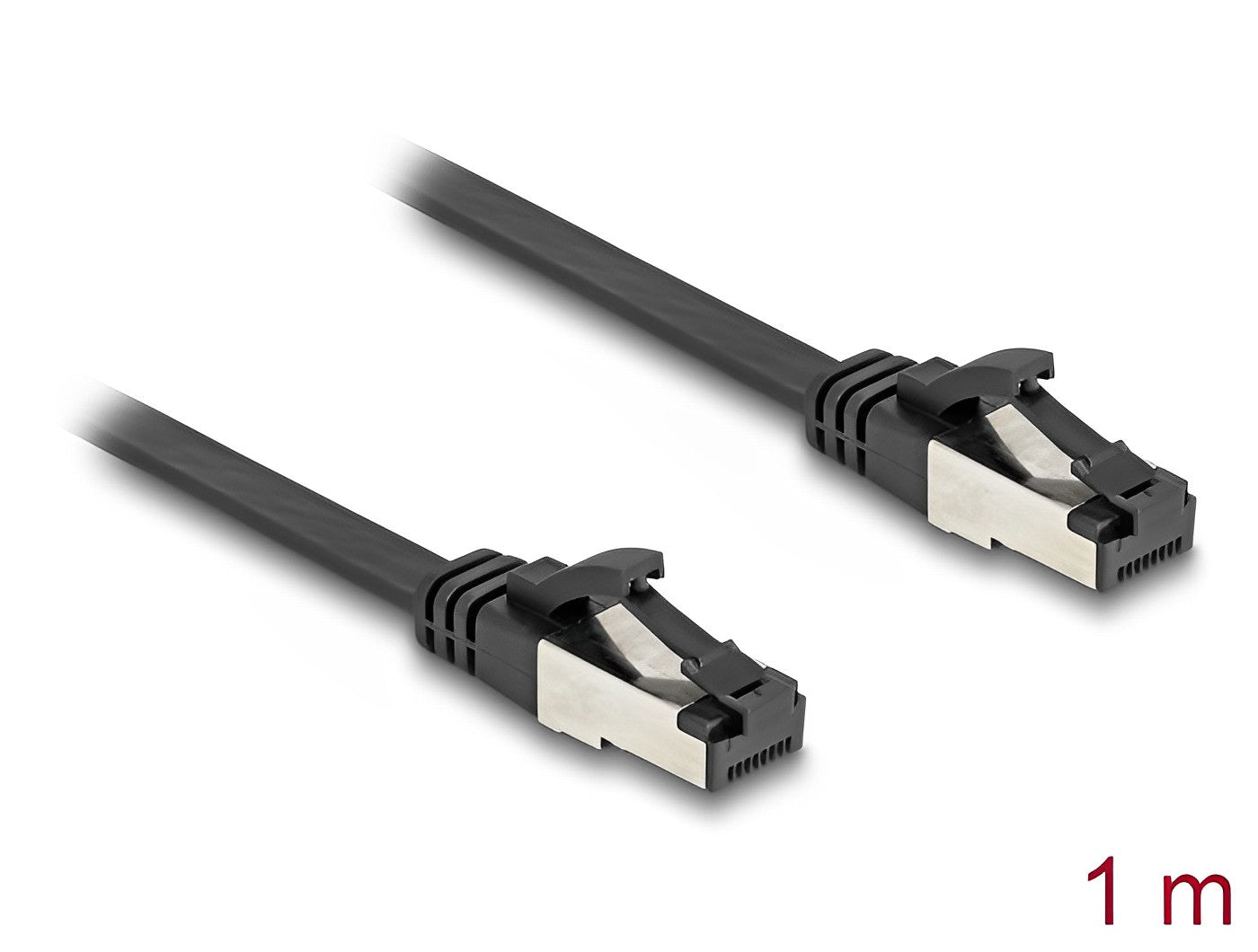 כבל רשת מסוכך שטוח RJ45 Cat.8.1 U/FTP ז/ז - delock.israel
