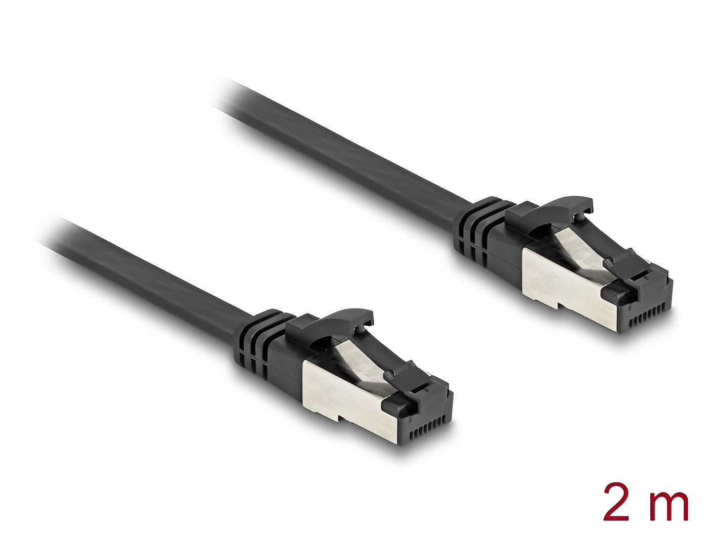 כבל רשת מסוכך שטוח RJ45 Cat.8.1 U/FTP ז/ז - delock.israel