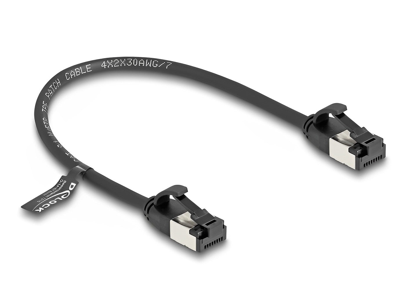 כבל רשת מסוכך RJ45 Cat.8.1 U/FTP flexible ז/ז - delock.israel