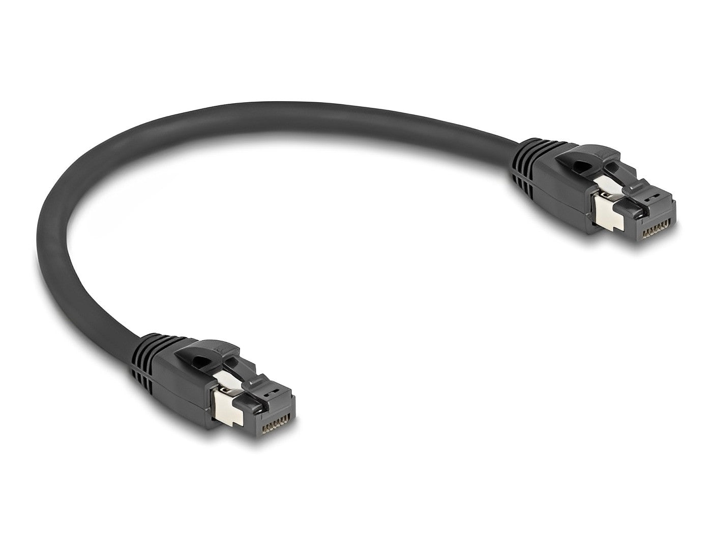 כבל רשת מסוכך RJ45 Cat.8.1 S/FTP GHMT Certified ז/ז תומך 40Gbps - delock.israel