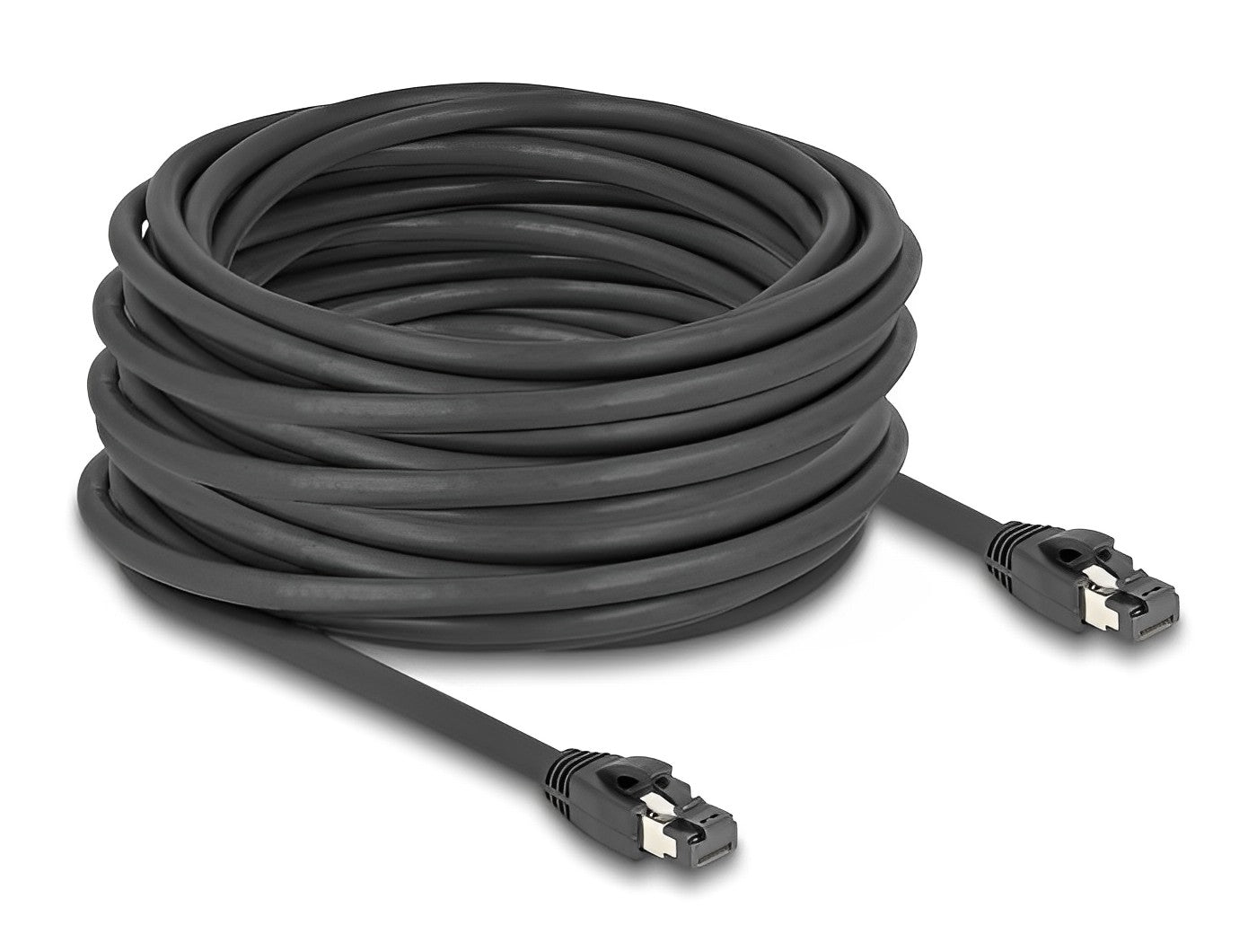 כבל רשת מסוכך RJ45 Cat.8.1 S/FTP GHMT Certified ז/ז תומך 40Gbps - delock.israel