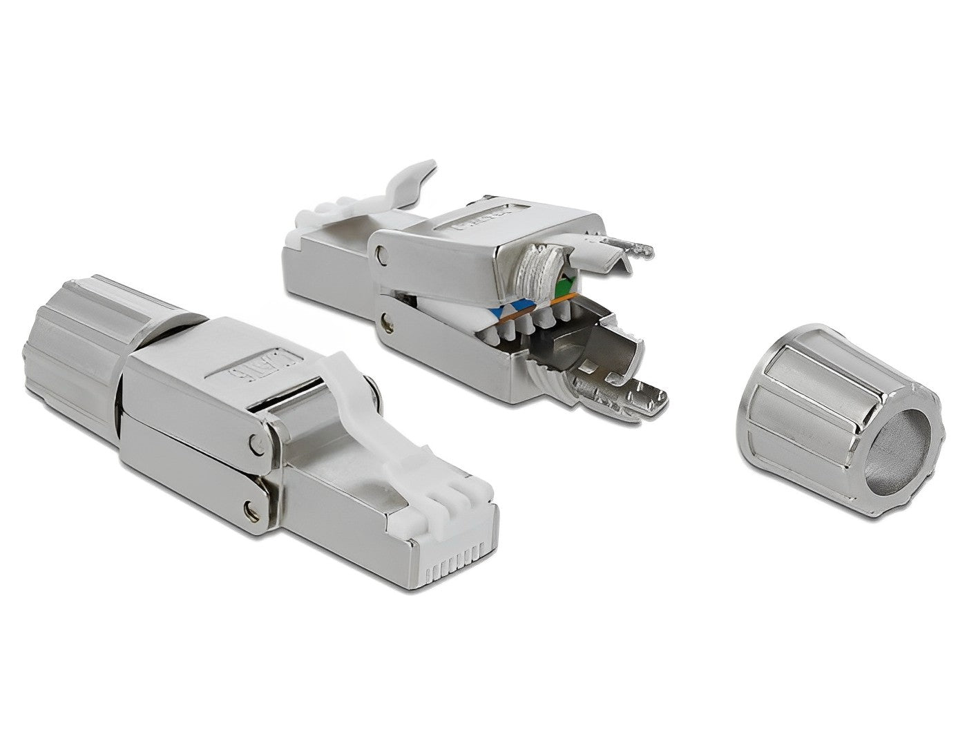 תקע רשת מסוכך RJ45 Cat.6 ללא כלי עבודה - delock.israel
