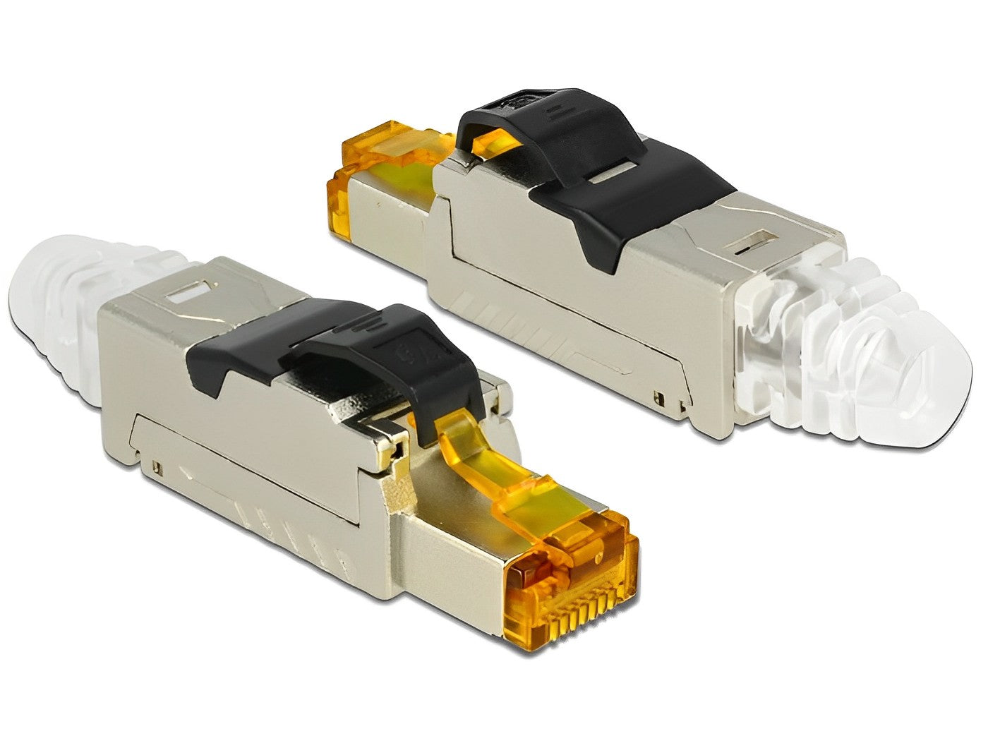 תקע רשת מסוכך RJ45 Cat.6A ללא כלי עבודה - delock.israel