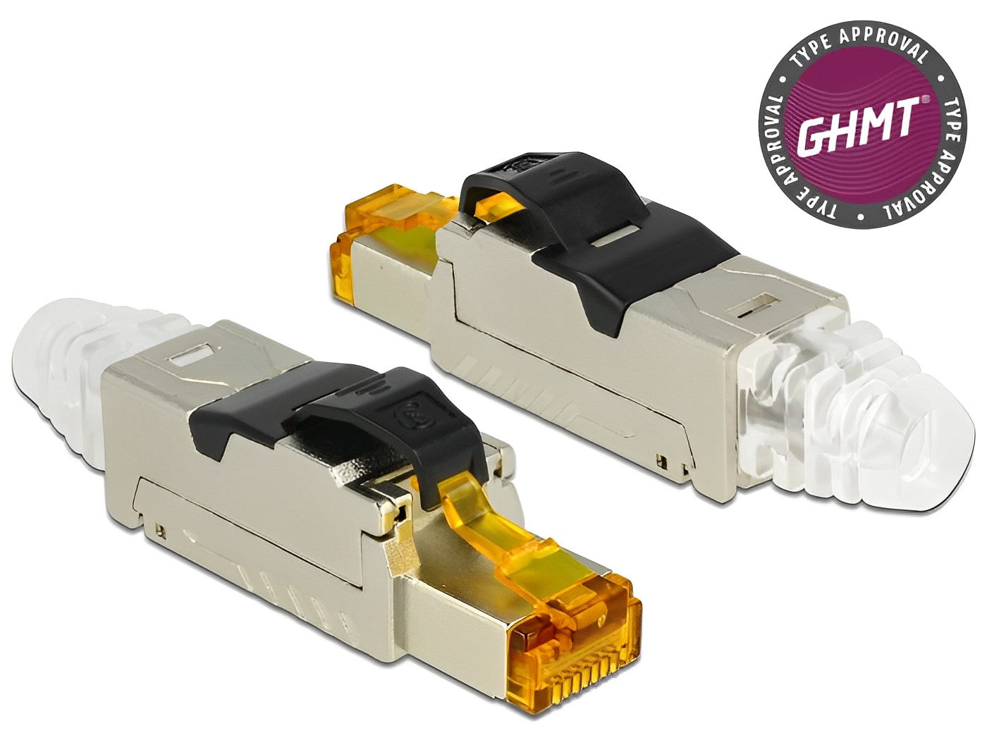 תקע רשת מסוכך GHMT Certified RJ45 Cat.8.1 ללא כלי עבודה - delock.israel