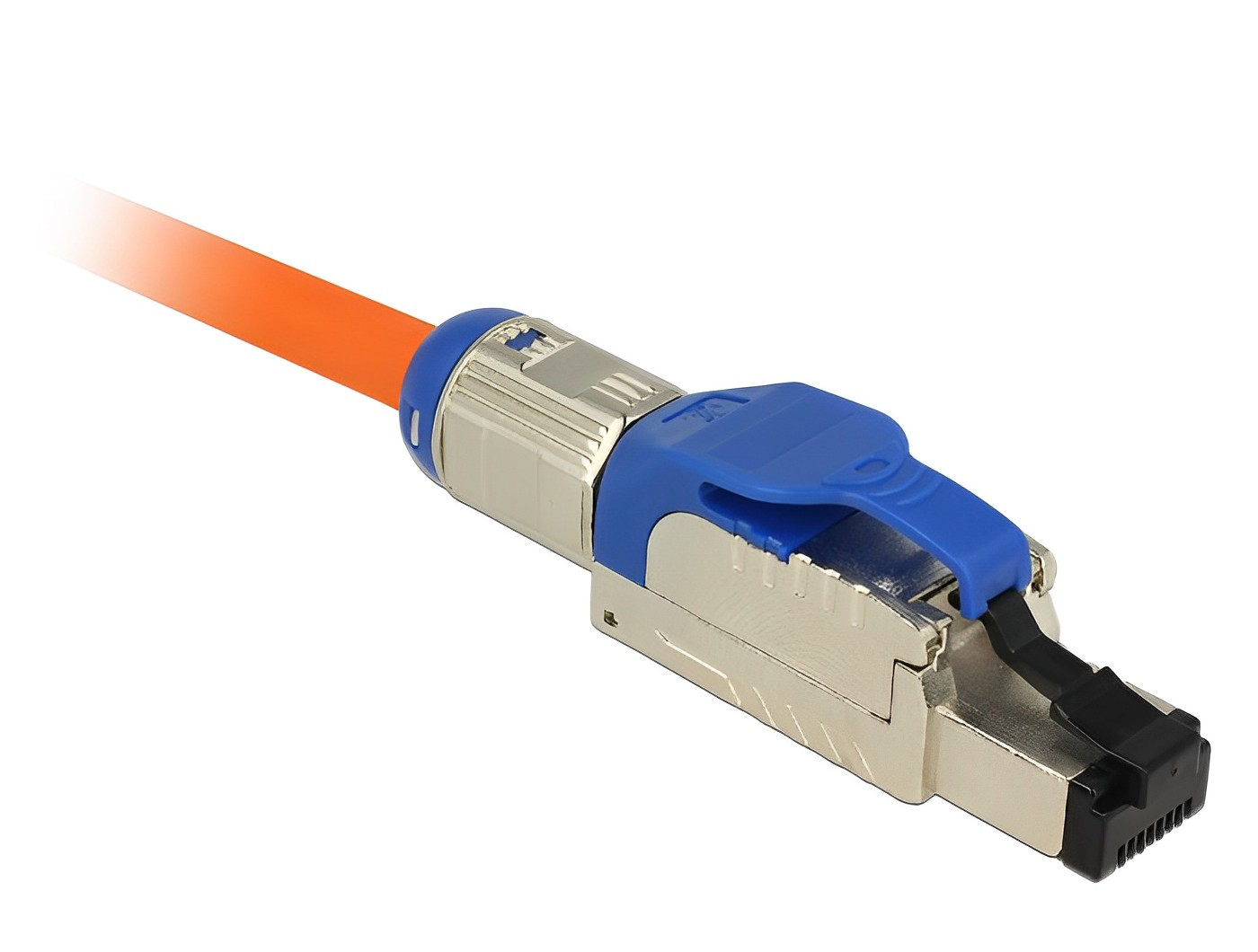 תקע רשת מסוכך GHMT Certified RJ45 Cat.8.1 ללא כלי עבודה - delock.israel